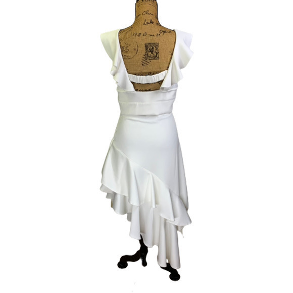 LEA & VIOLA White Ruffle 2-Piece Dress Set - Picture 12 of 15